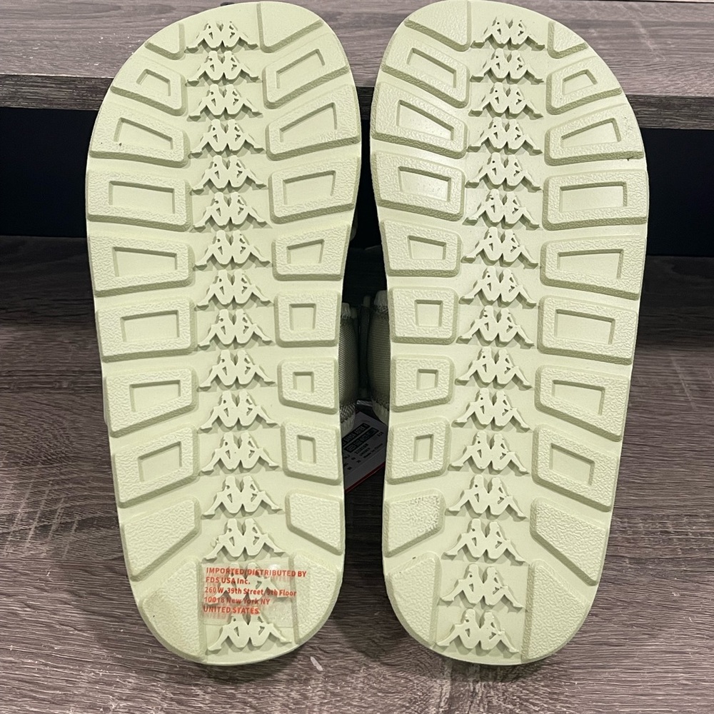 Kappa 222 Banda Aster 4 Sandals Slides Unisex Men’s Green Sage White NWT - Picture 5 of 10